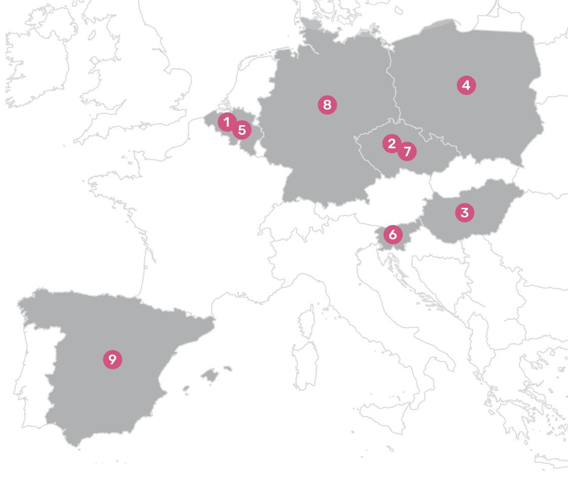 EU Map - Partner countries